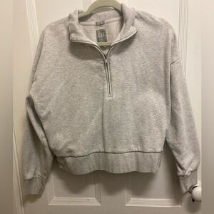 GAP Light Gray Quarter-Zip
